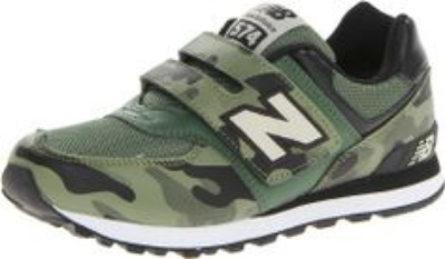 These New Balance Velcro Running Shoe are too cool for school with a camouflage printed upper. In addition to their cool factor they are functional on the play ground because New Balance sneakers are designed to fit, which is extremely important to growing feet.