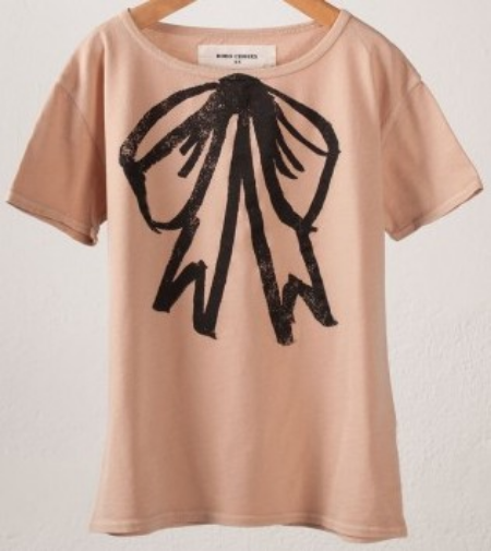 This Bobo Choses Bow T-Shirt is garment-dyed which gives the T-Shirt a vintage look. Bobo Choses also has an adorable Tank Top and Sweatshirt with the same Bow Graphic.