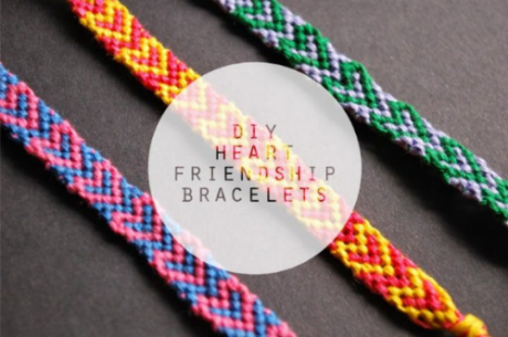 These THE DIY: HEART FRIENDSHIP BRACELETS from Hey Wanderer on bloglovin.com have an easy to follow step by step tutorial with photos and are Super Cute! 