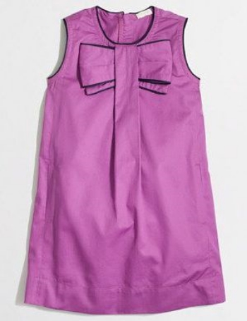 This J.Crew Factory big bow dress is an adorable cotton dress... perfect for summer. It also comes in deep navy color.