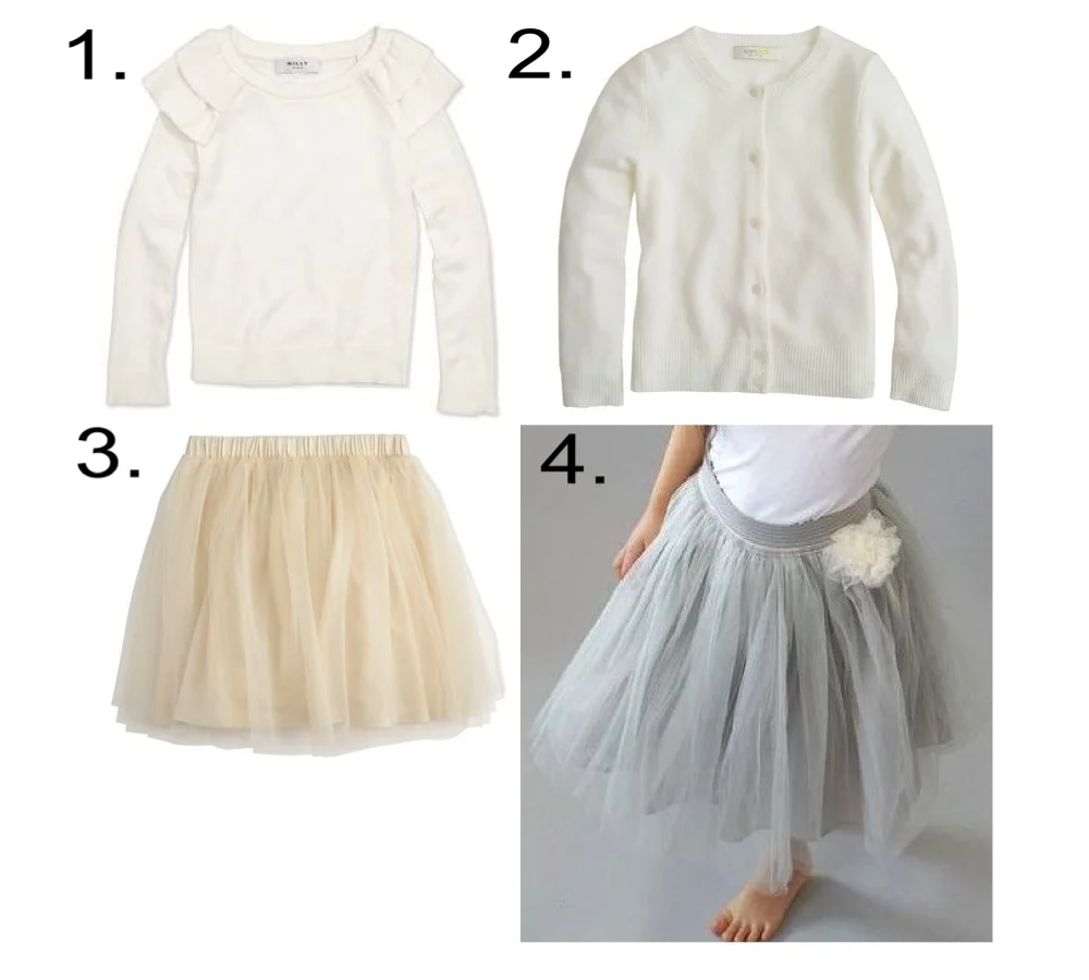 Two-Piece Dresses - Olivia Palermo was crazy-stylish on her wedding day to model Johannes Huebl, and totally changed the bridal game in a unique three-piece outfit, which she styled all on her own. Two-Piece Dresses are a trend this spring into fall, and now thanks to Olivia Palermo they are a wedding trend too! 1. Milly Minis Knit Ruffle Pullover Sweater 2. J.Crew CASHMERE CARDIGAN 3. J.Crew TULLE SKIRT 4. Wunway the izzabella skirt