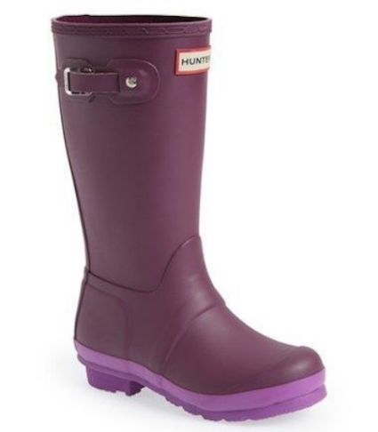 Hunter&nbsp;'Original Contrast Sole' Waterproof Rain Boot&nbsp;