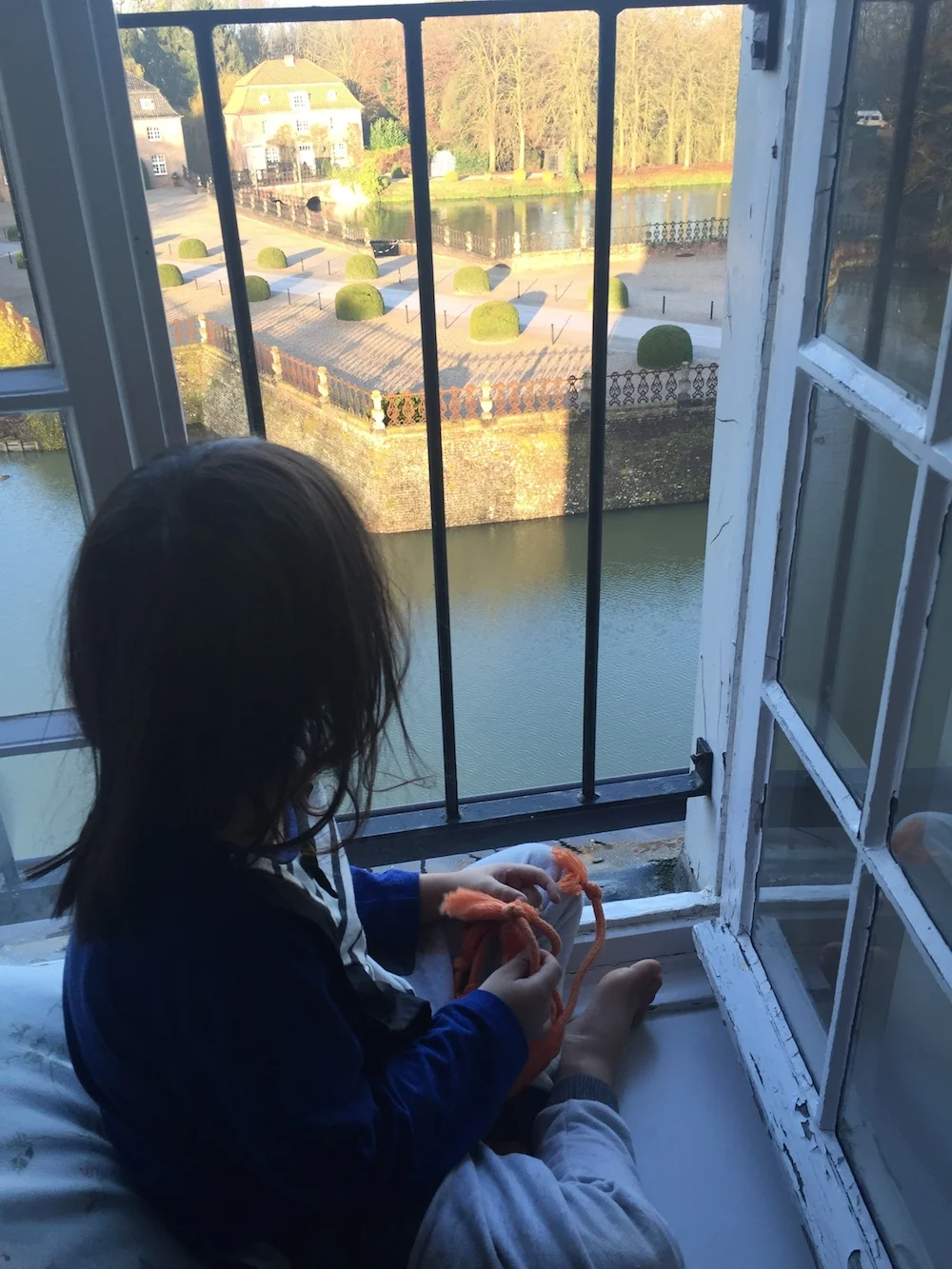 Mario's First Thanksgiving in Germany at Anholt Castle