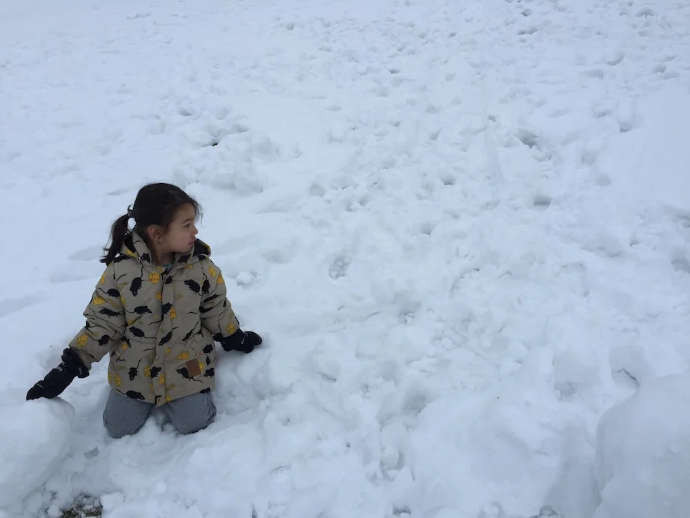 Mario Builds a Snowman in Winterberg, Germany