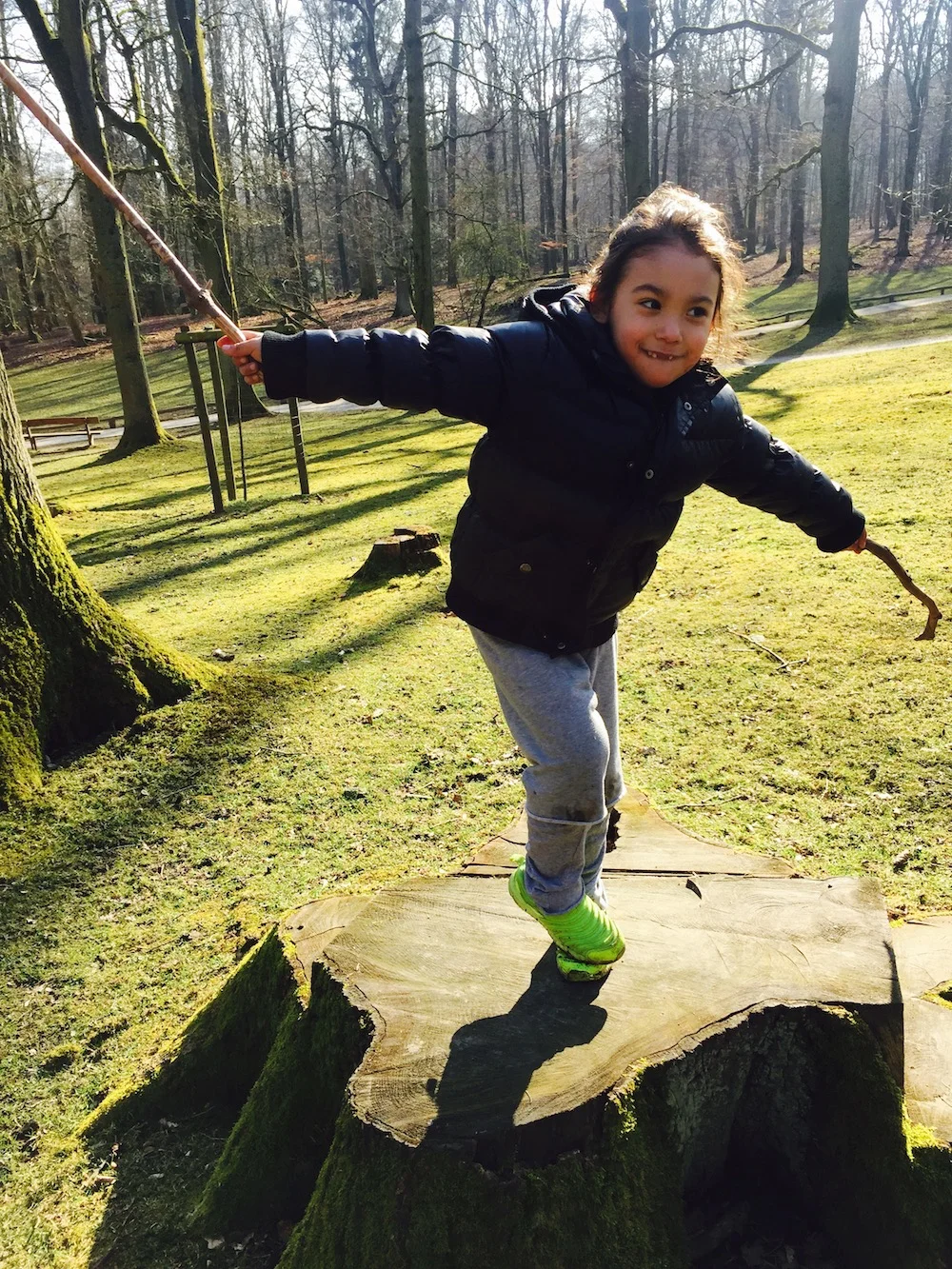 Mario's Tree Pose at Grafenberg Wildlife Park