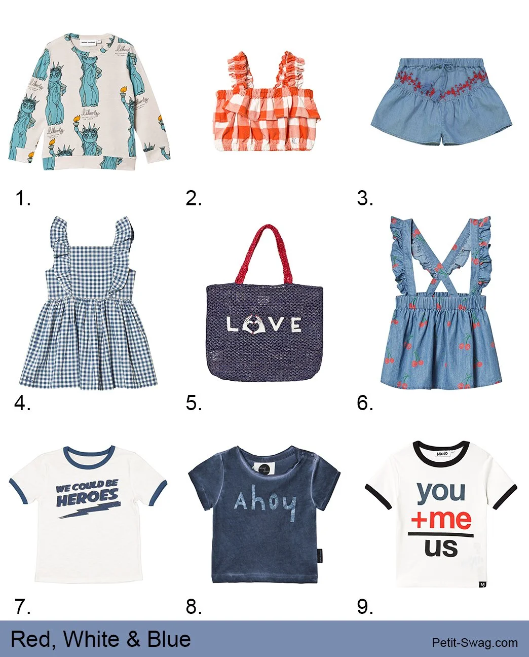 Red, White & Blue Fashions for Kids This 4th of July