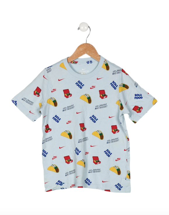 Mario's NIKE Short Sleeve Taco Pattern T-Shirt