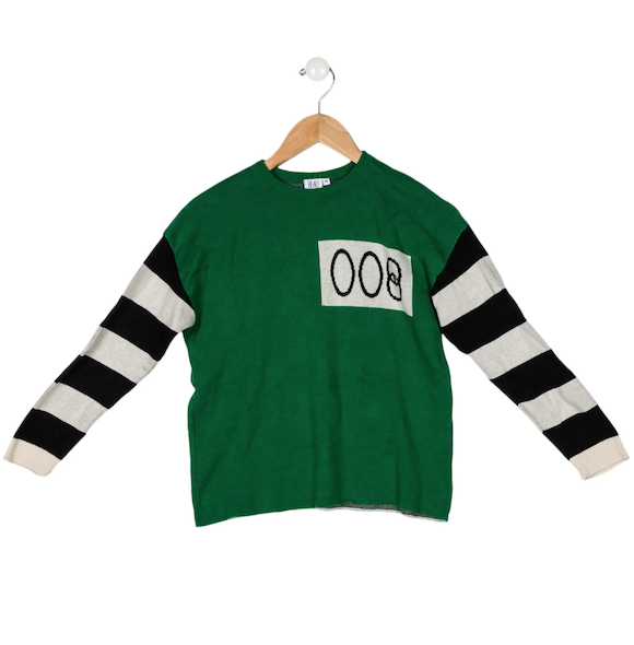 Mario's BEAU LOVES Long Sleeve Pattern Crew Neck Sweater