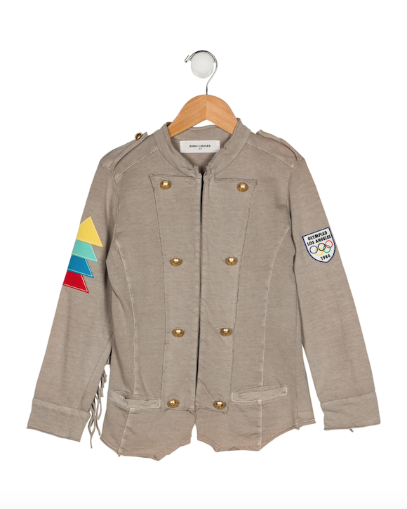 Mario's BOBO CHOSES Fringe-Trimmed Coat