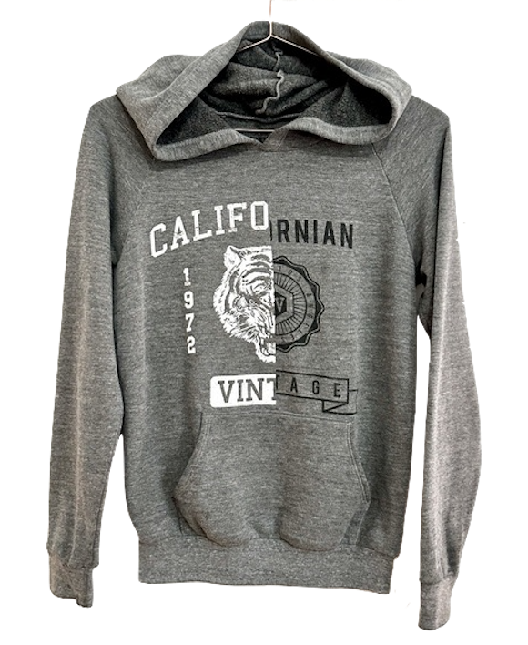 Mario's CALIFORNIA VINTAGE split logo graphic hoodie