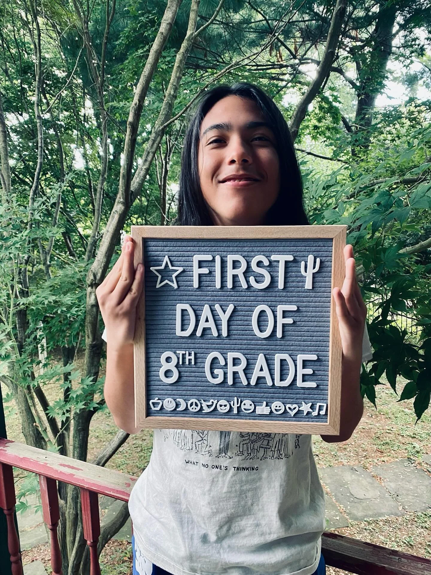 And just like that, we have an 8th grader.
Happy first day of school to my favorite human ❤️📚✏️🚌📓🏫