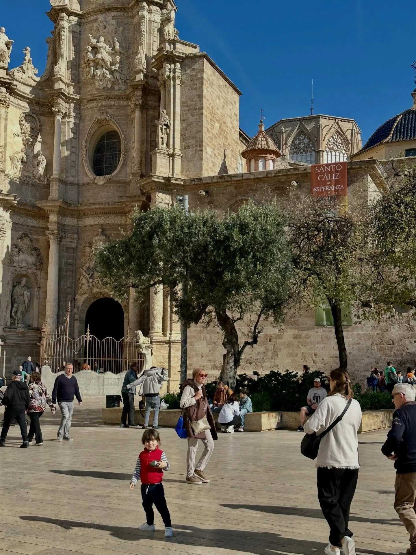 Valencia. We arrived to Las Fallas, their fire festival, parades in the streets and a city in full celebration. We saw flamenco with the most beautiful dresses at La Buler&iacute;a. I love all the street art of Valencia and bought an original piece b