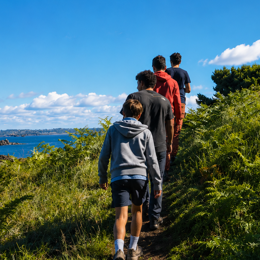 Outdoor leadership training in France