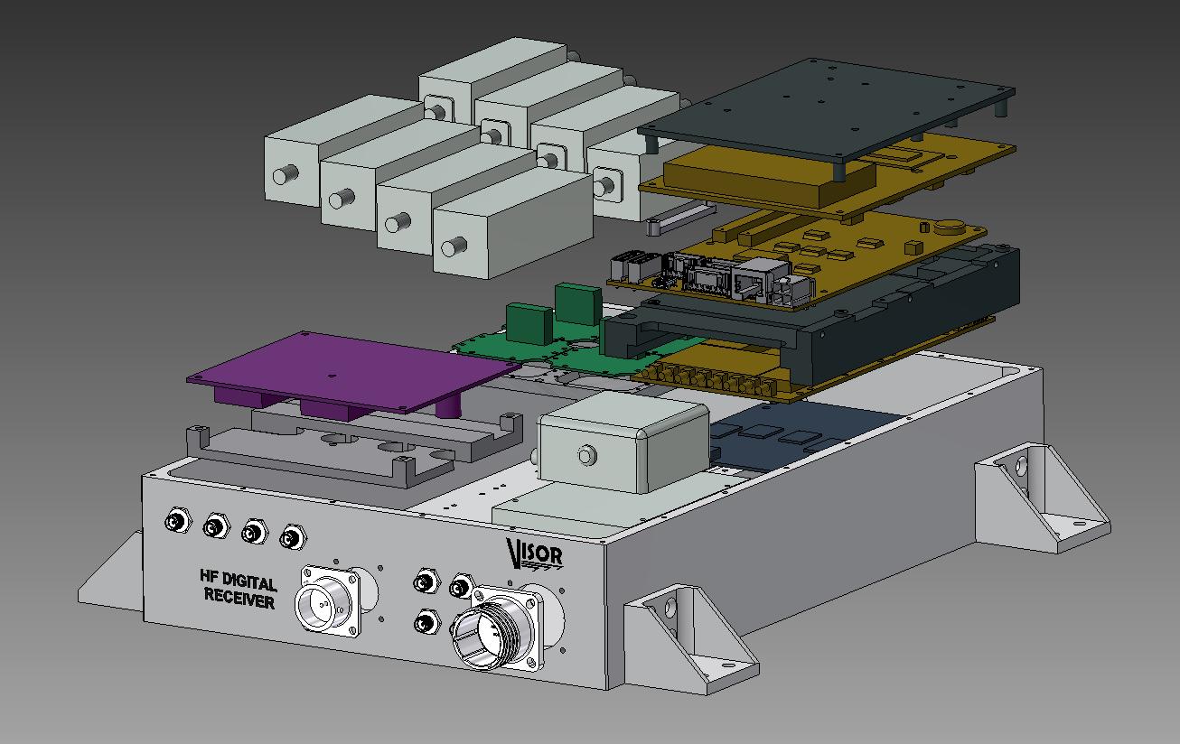 Digital receiver - CAD exploded view