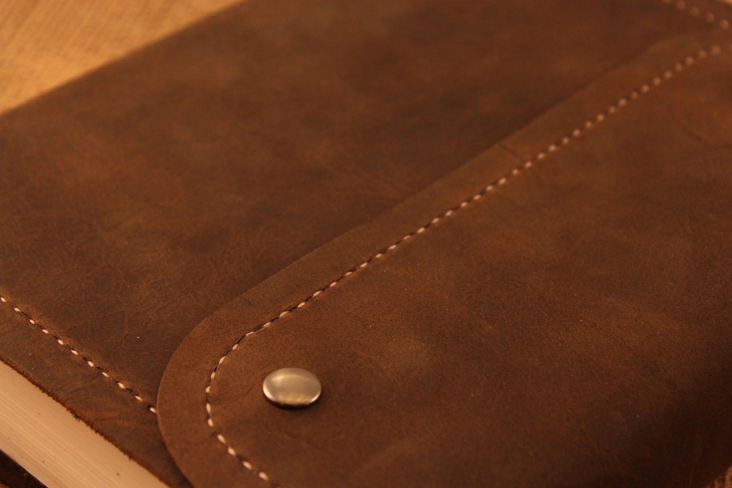 Hand stitching around perimeter