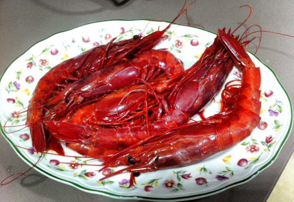 Carabineros Shrimp Recipe Carabineros with Mango Salsa and Pesto Orzo