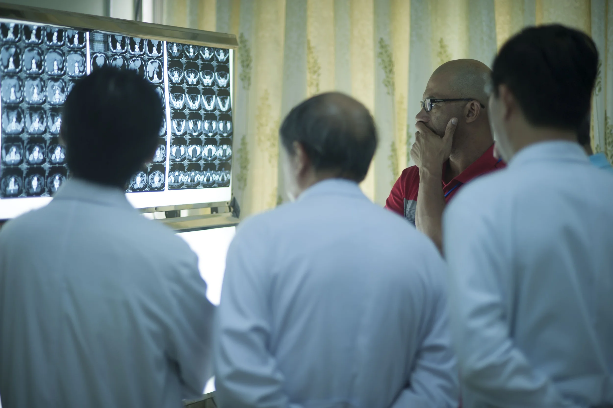  Reading an MRI,&nbsp; Ho Chi Minh, Vietnam.  