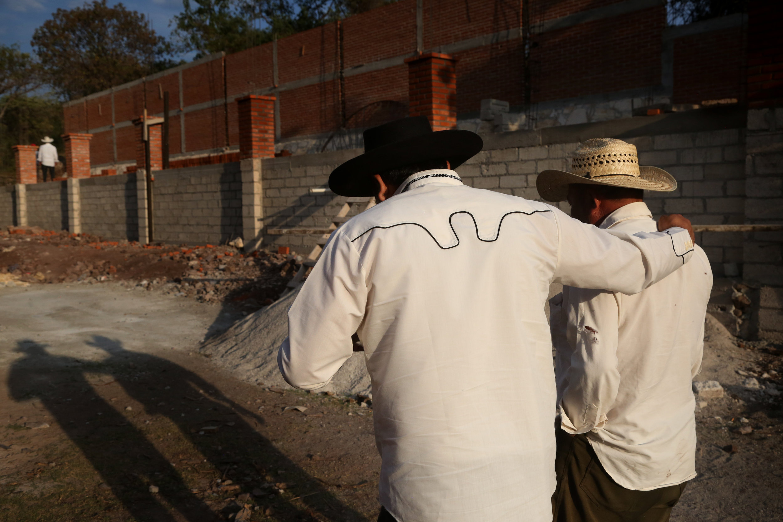  Adalbert Bravo tours construction of a new palenque he's building where maestro mezcalero Fernando Lecama will produce for Huichichique mezcal. &nbsp; Atlixo,&nbsp;Puebla.  