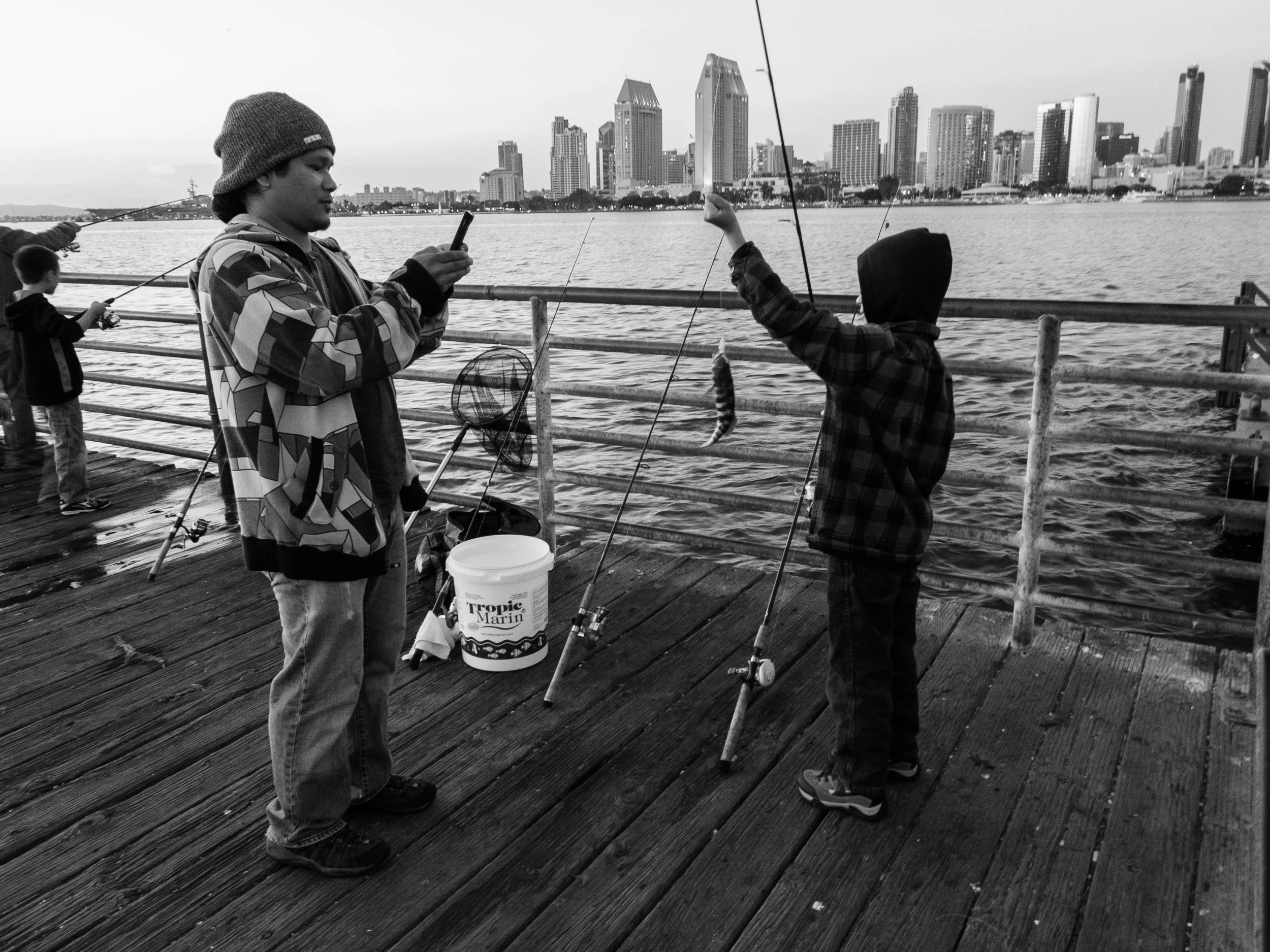 Father Son Fishing; San Diego, CA