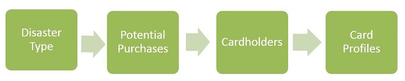Conduct needs assessments, focusing on different disaster types and your card-related needs for each.