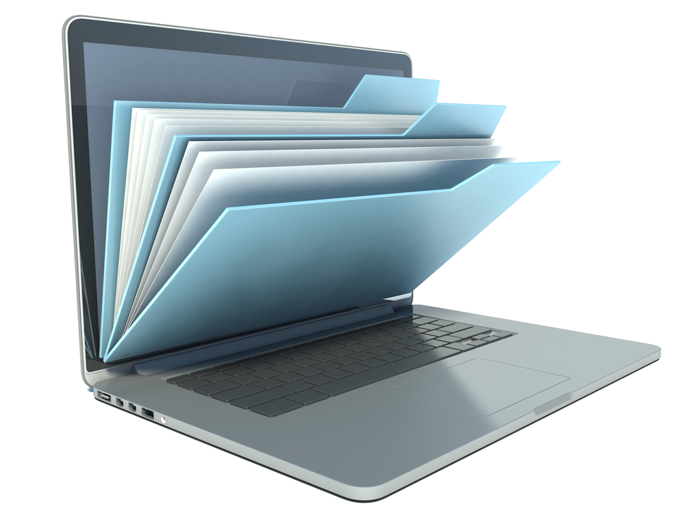 Use of an electronic interface file eliminates manual data entry by an end-user organization.