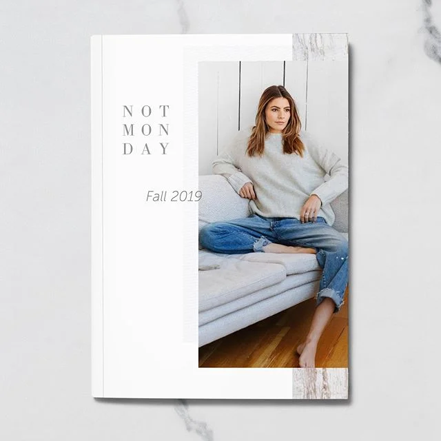I&rsquo;d trade all day with this client. The classiest sweaters in the yummiest fabrics. #notmonday #kbrandstudio #boisegraphicdesigner #seattlegraphicdesigner #publicationdesign #emailmarketing