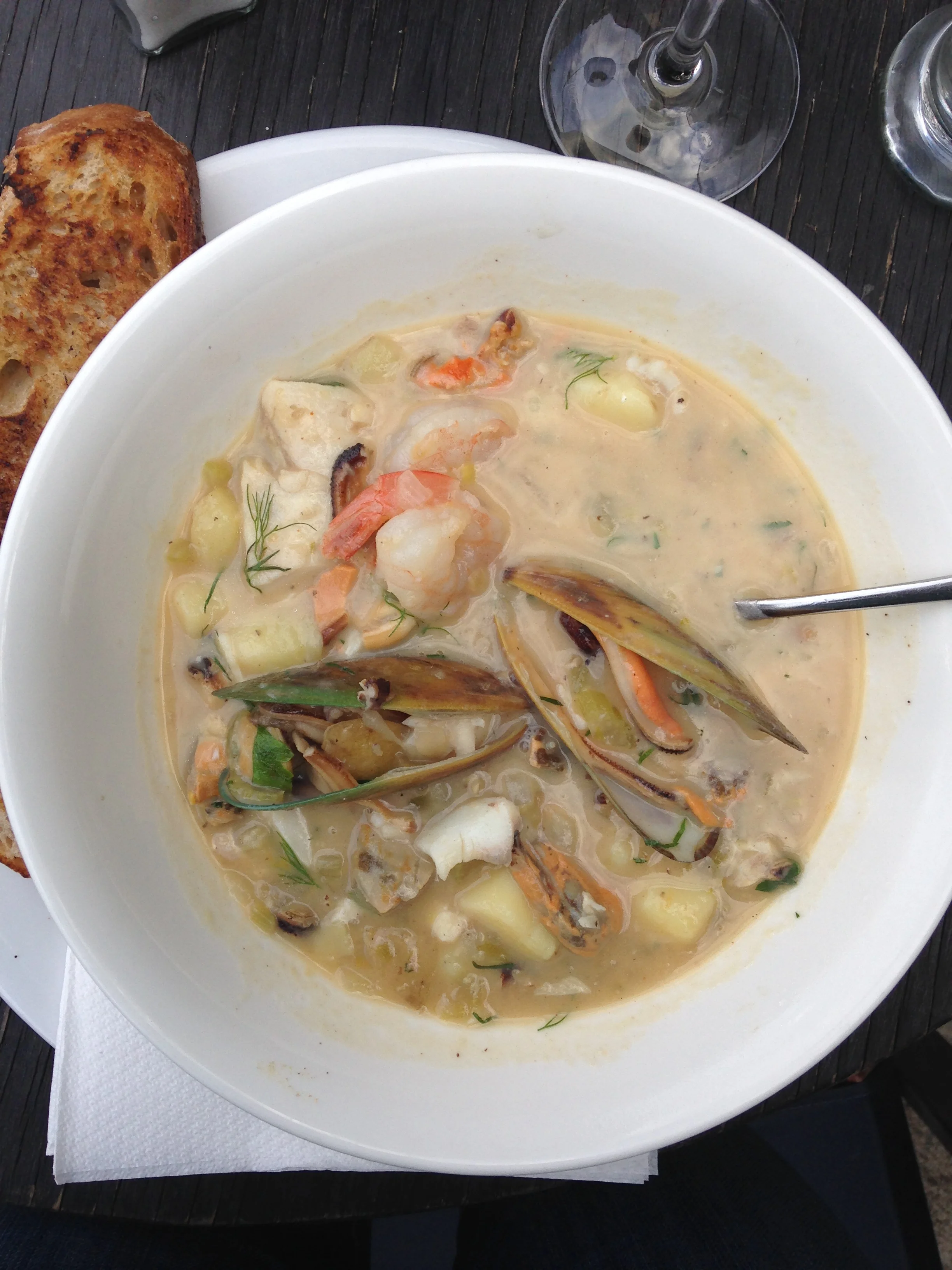 Seafood Chowder in Nelson, New Zealand