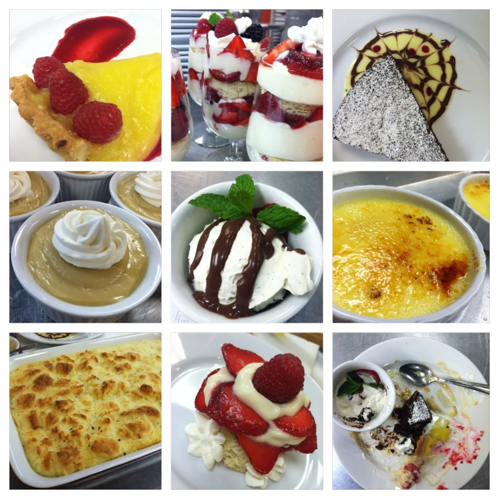 dessert day at cooking class