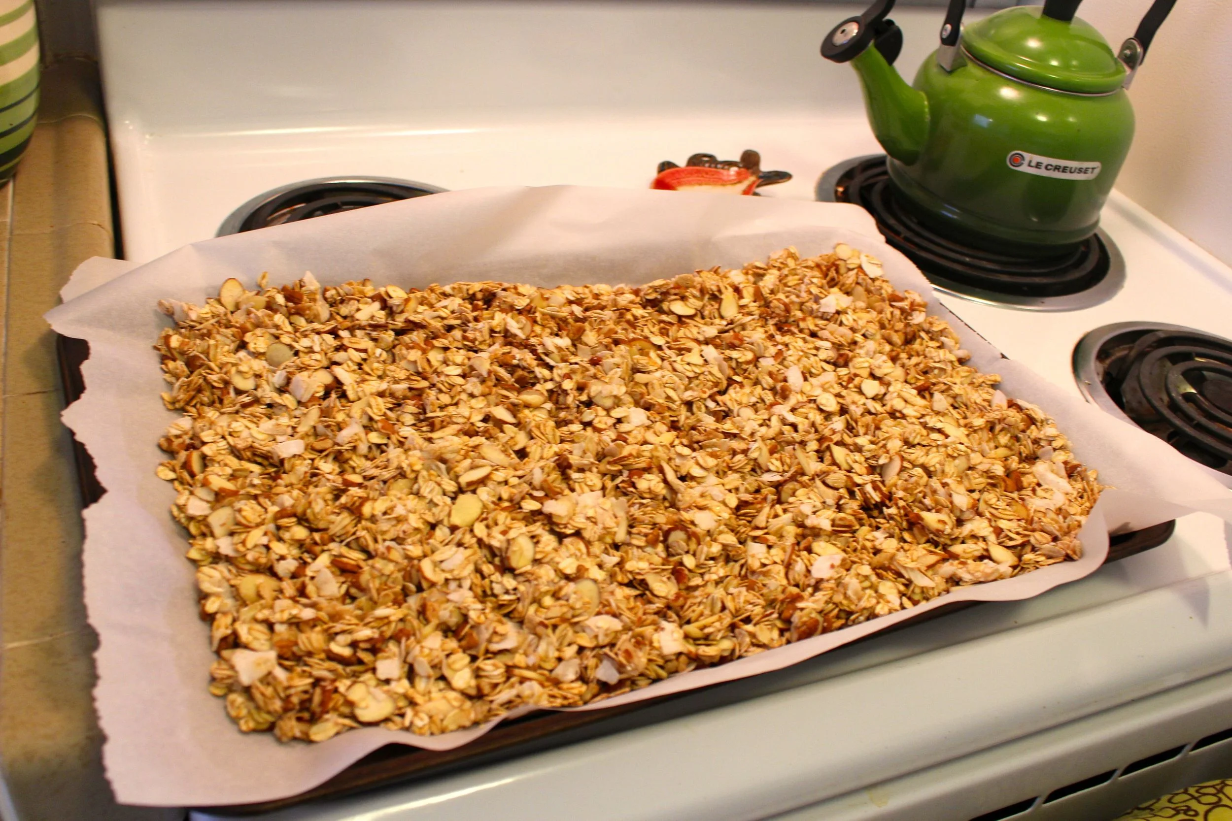 Deeply toasted granola doesn't need much sugar