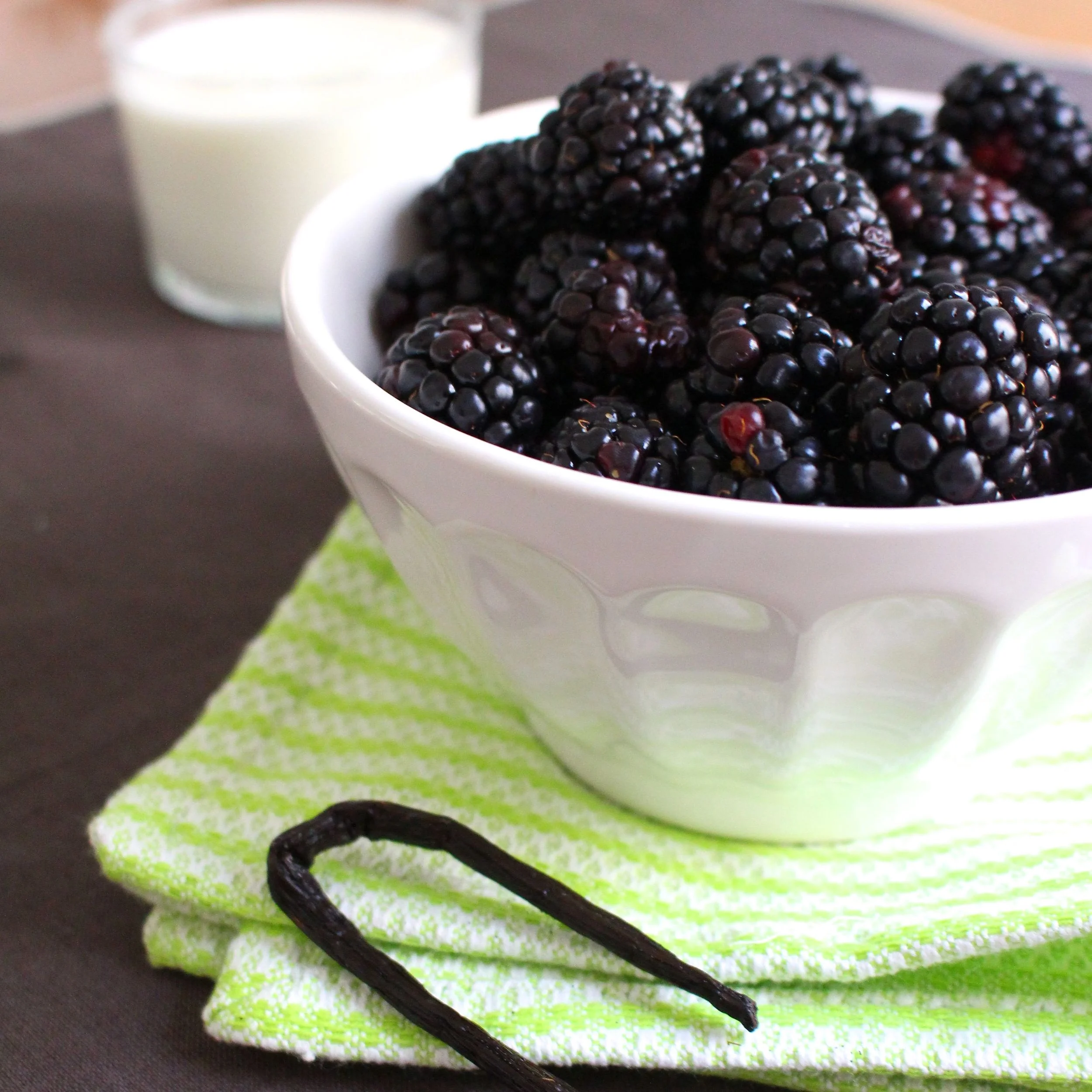 Blackberries and vanilla make a tangy bread pudding that's not too sweet