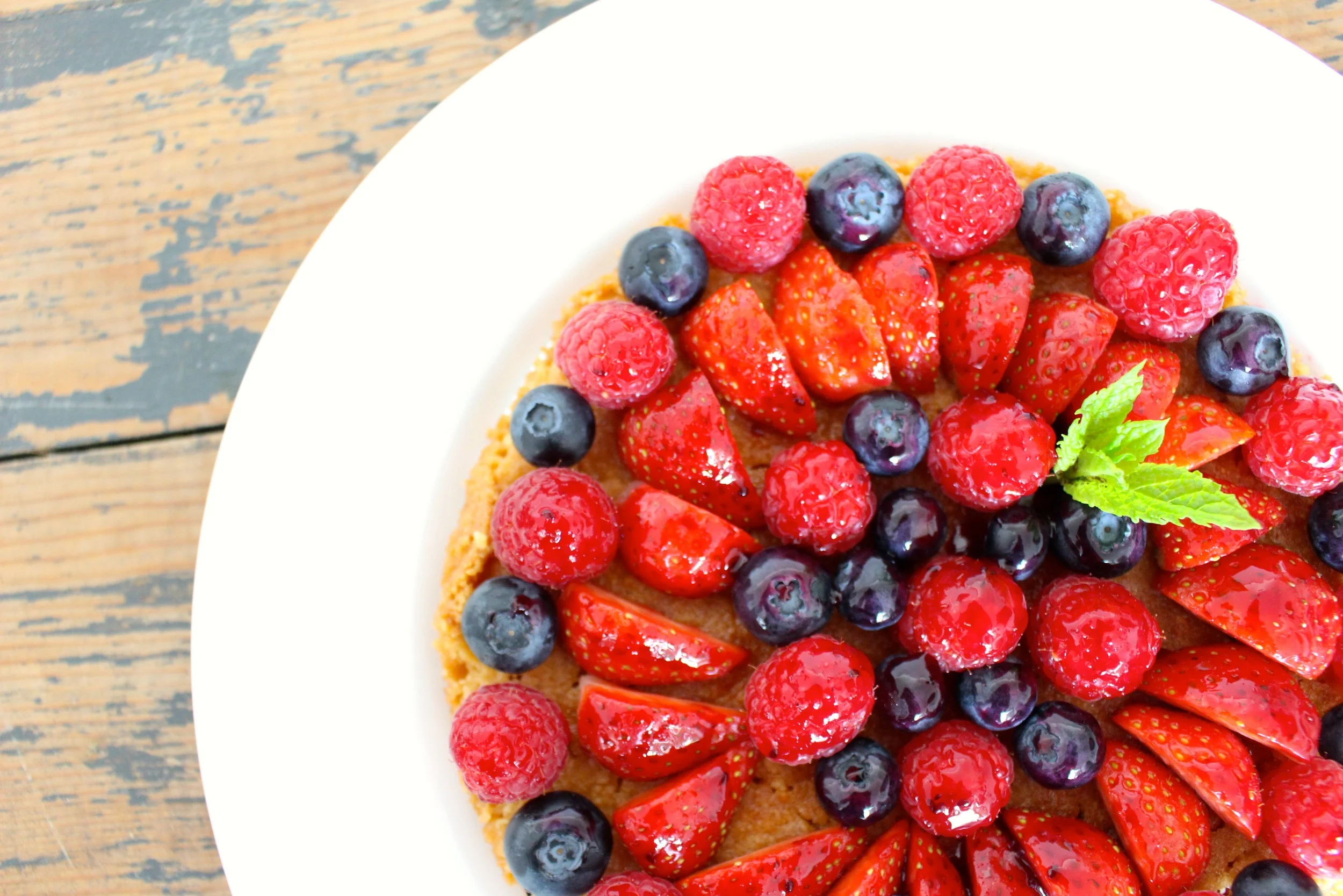 Berry Tart with (Gluten-Free) Almond Crust