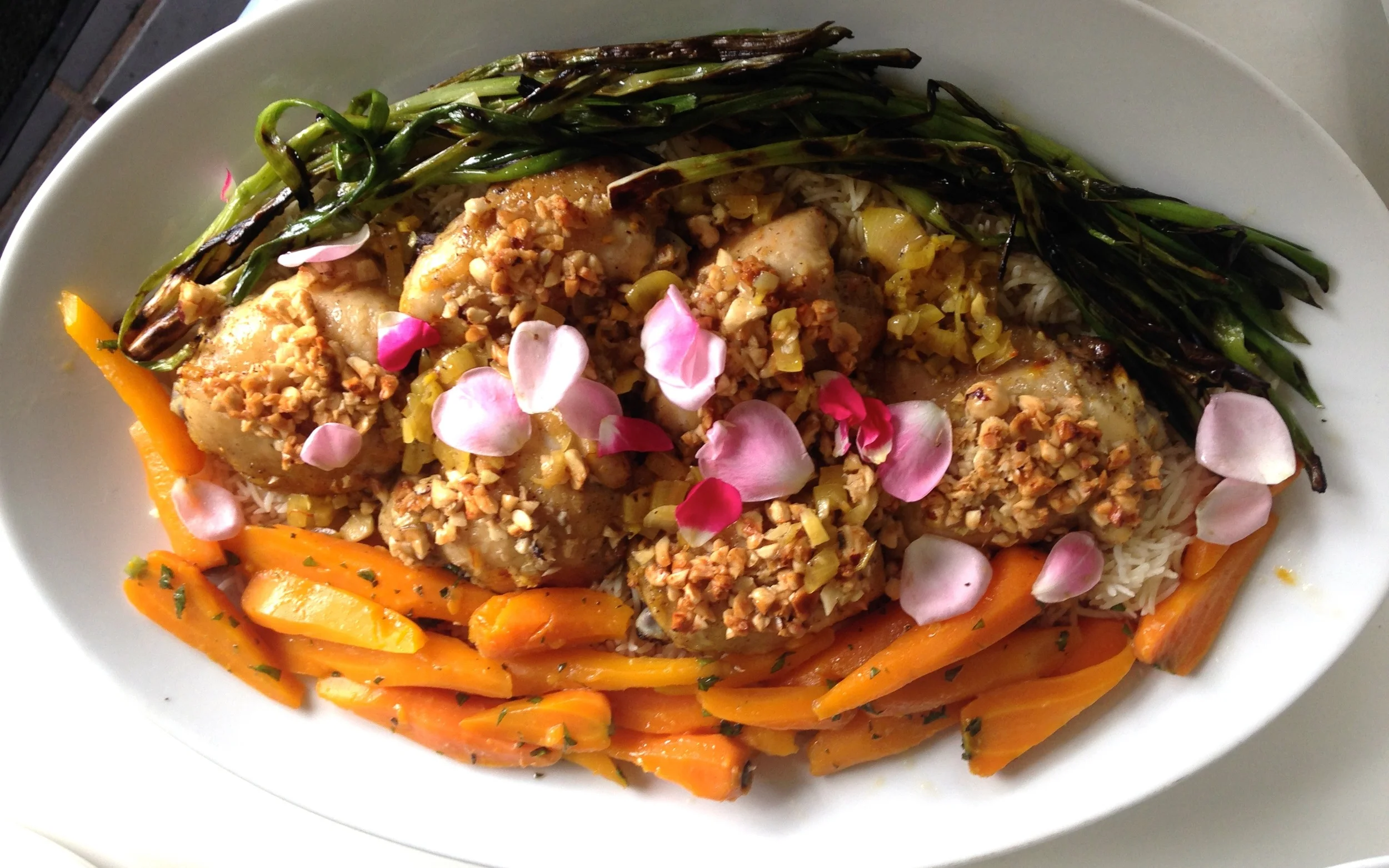 Ottolenghi's Chicken with Hazelnuts and Saffron 