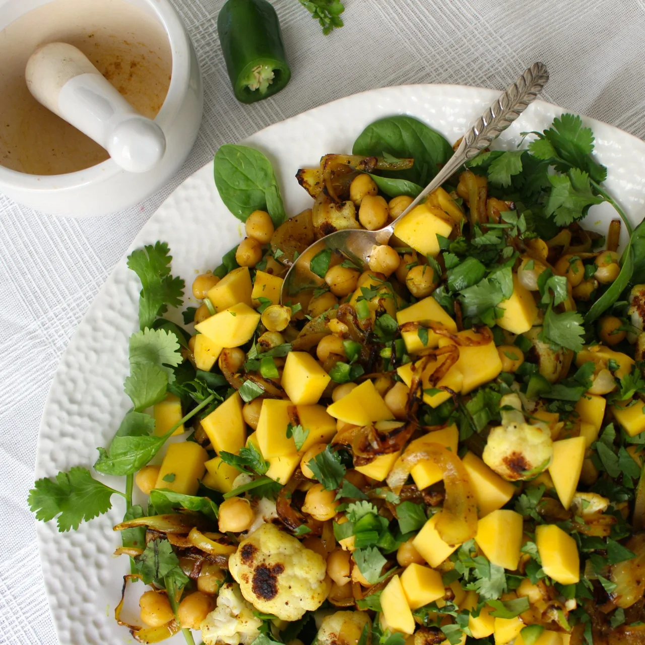 Ottolenghi's Mango and Curried Chickpea Salad