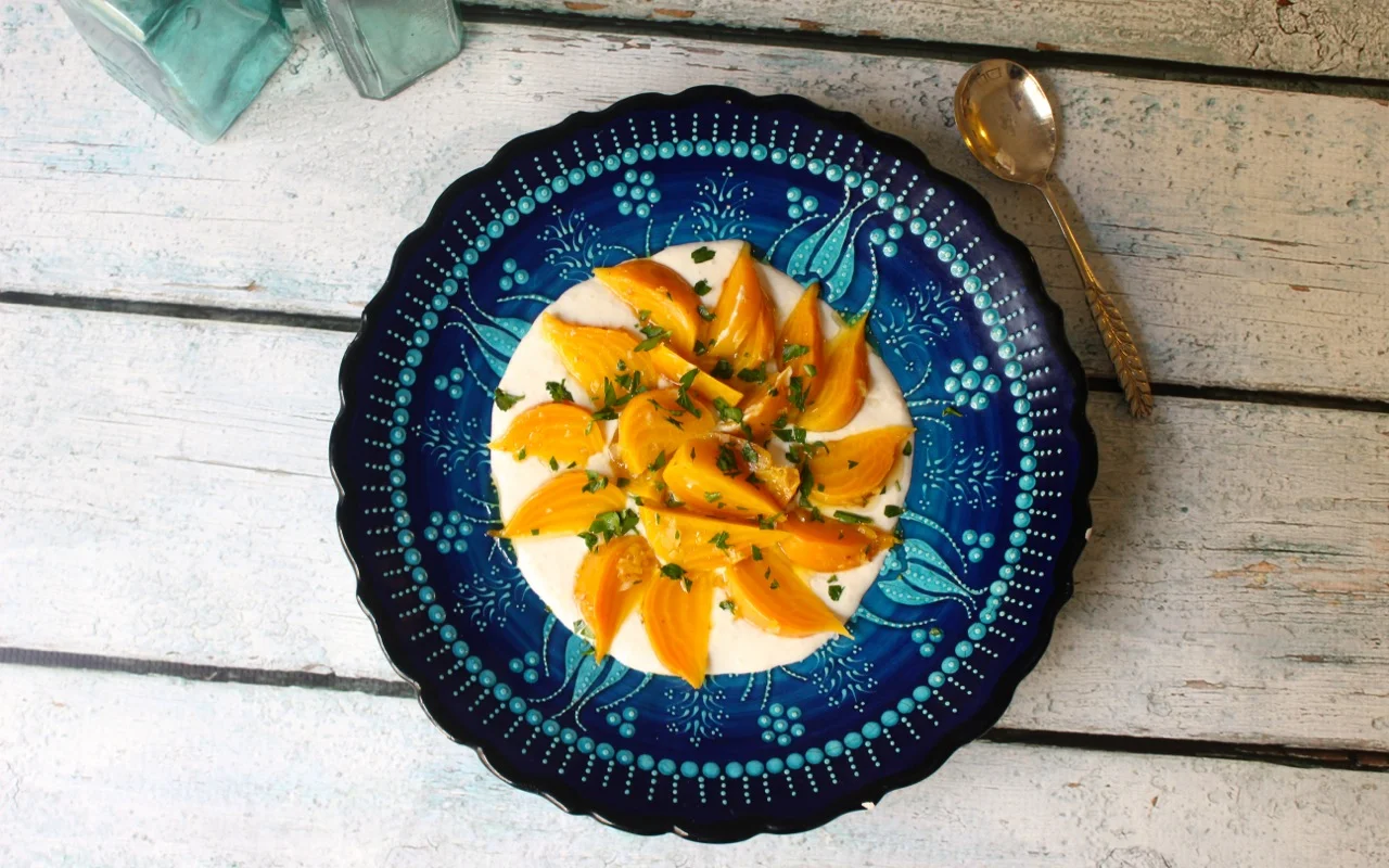 Roasted Beets with Horseradish Yogurt