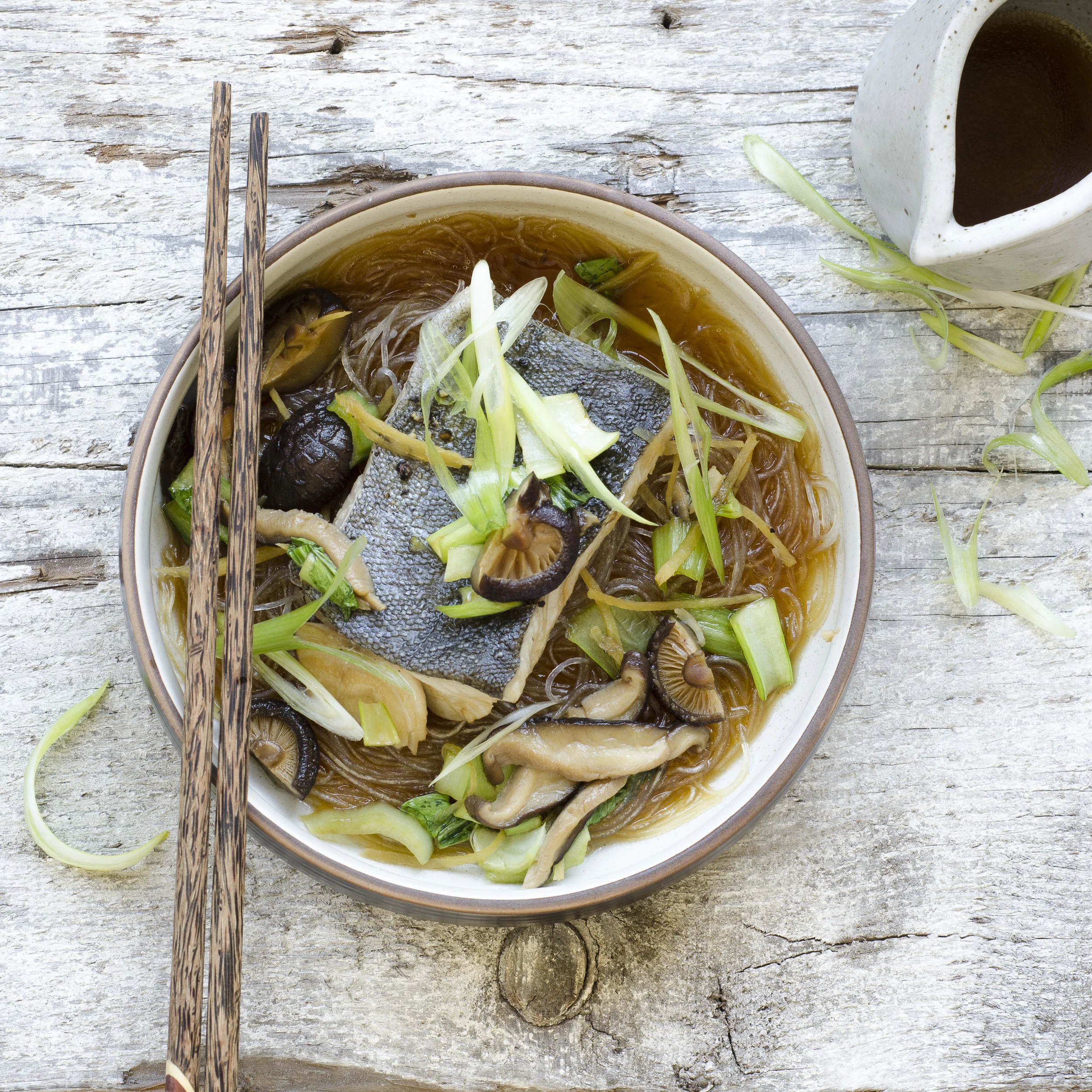 Braised Fish with Bok Choy in Shiitake Broth + Giveaway!