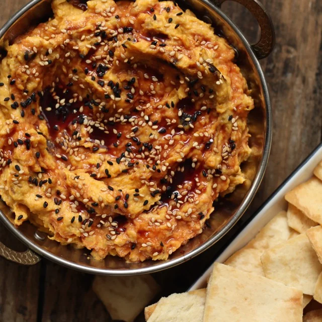 Easy Roasted Butternut Squash and Tahini Spread