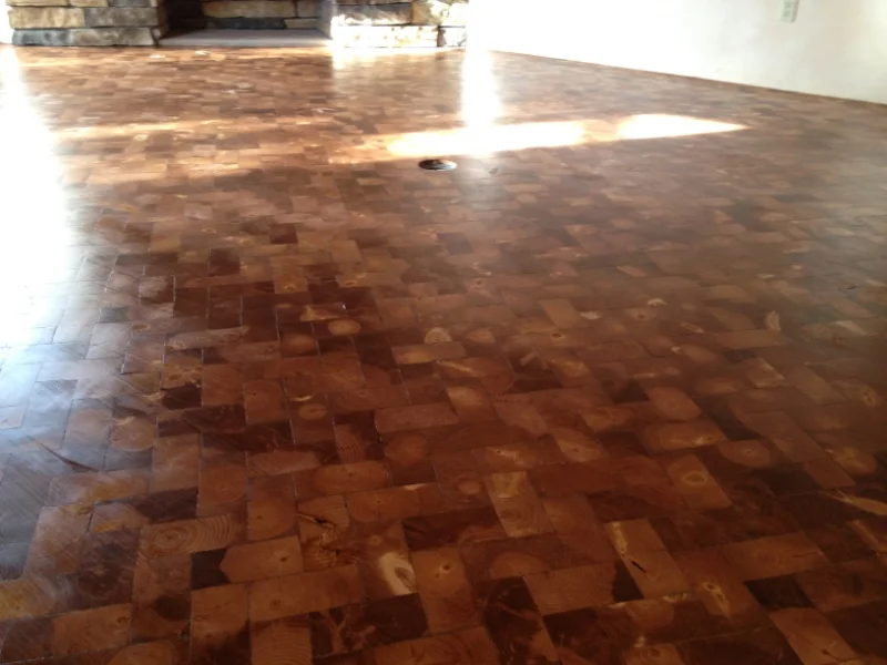 Blue Stain Pine Herringbone End-Block