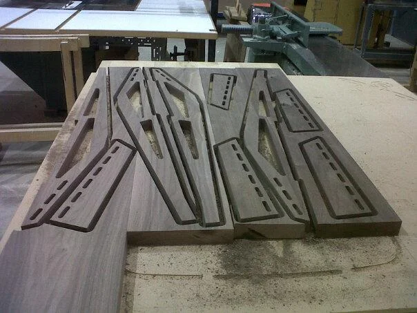 Parts cut on the CNC