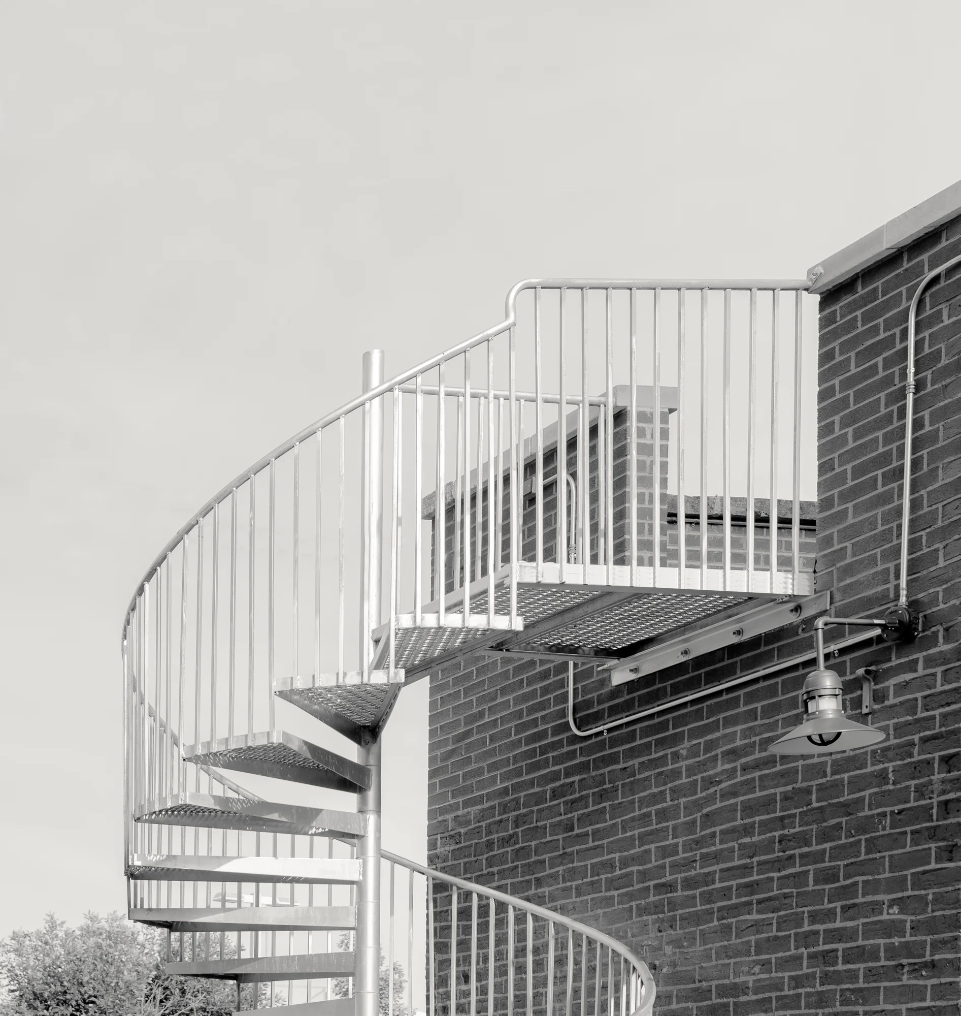 Back Patio Spiral Staircase