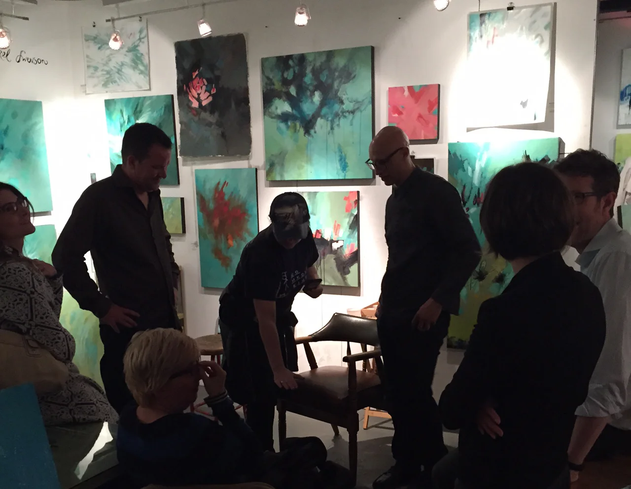 I ended the evening with drinks in my studio with some of my favourite people. 