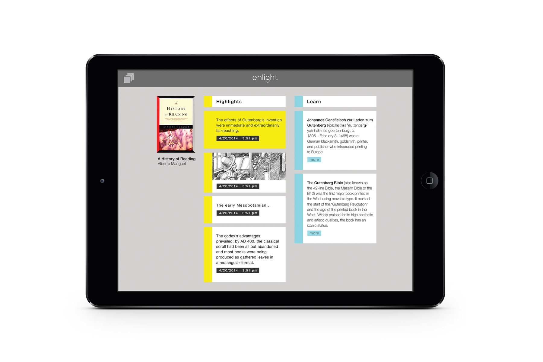 Saved content is automatically synced to your smartphone or tablet