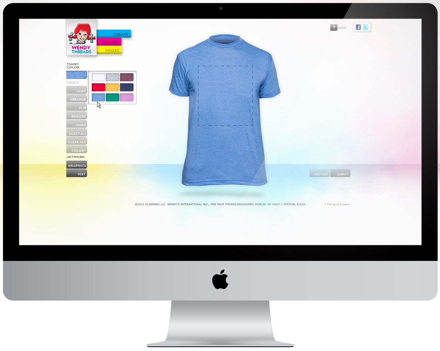 Choosing a shirt color