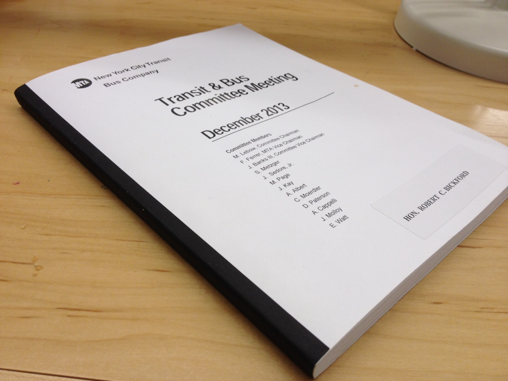 Currently, data is distributed monthy via b&w booklets
