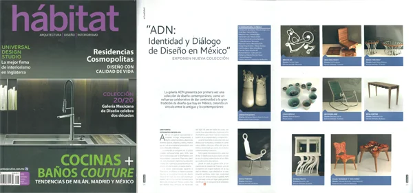 Mesas Arcanas published at Habitat
Mexico’s Habitat magazine has published a feature of the “Identity and dialogue of design in Mexico” exhibition at ADN Gallery where I participated with Mesas Arcanas.
More information on the proj…