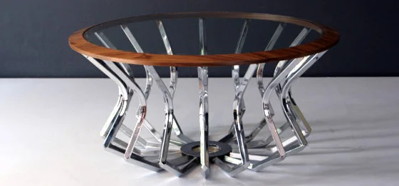 First edition of Mesas Arcanas
Galería ADN sent some pictures of the first edition of our Mesas Arcanas before being shipped. This is the final design (chromed) of the prototype shown at the “Identity and Dialogue of Mexican Design” exhi…