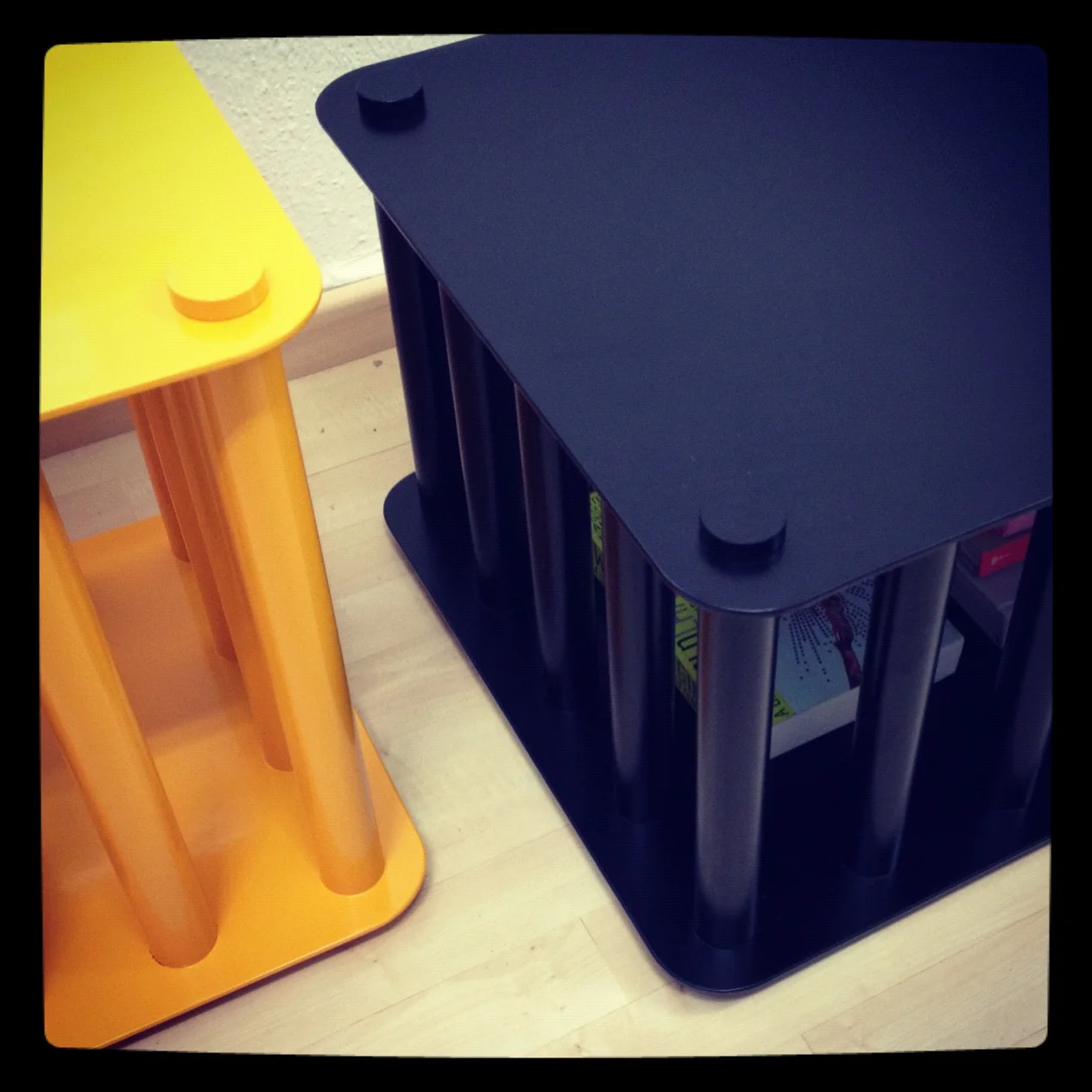 Almost out: Cages
We are gearing up for the launch of our latest project, a set of cage tables for you to lock up your favorite things. 
More pictures and information soon.