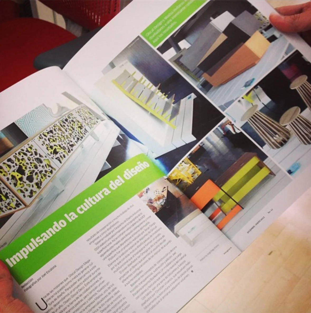 Podium Deco at Glocal Magazine
Our conceptual furniture “Podium Deco” has been featured at Glocal Design Magazine print edition. We made this project in collaboration with Masisa and Glocal, as part of the “Made in Mexico” exhibition during Mexico C…