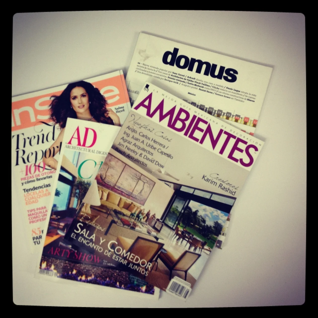 September has us all over the press!We’ve been getting a lot of attention on the press this past few weeks with several projects featured in magazines and blogs all over the world. We would like to thank Architectural Digest, Ambientes, InStyle, Dom…