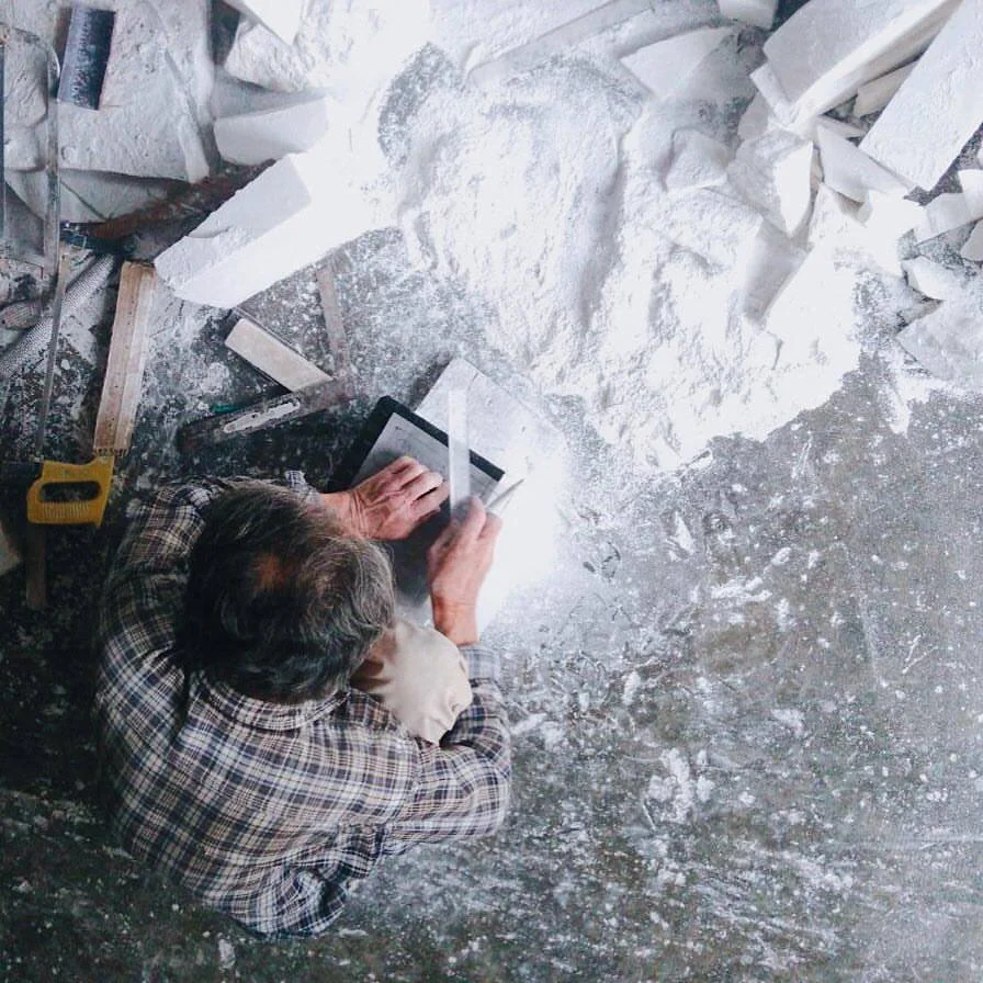 Working again with alabaster master artisan Francisco Charles