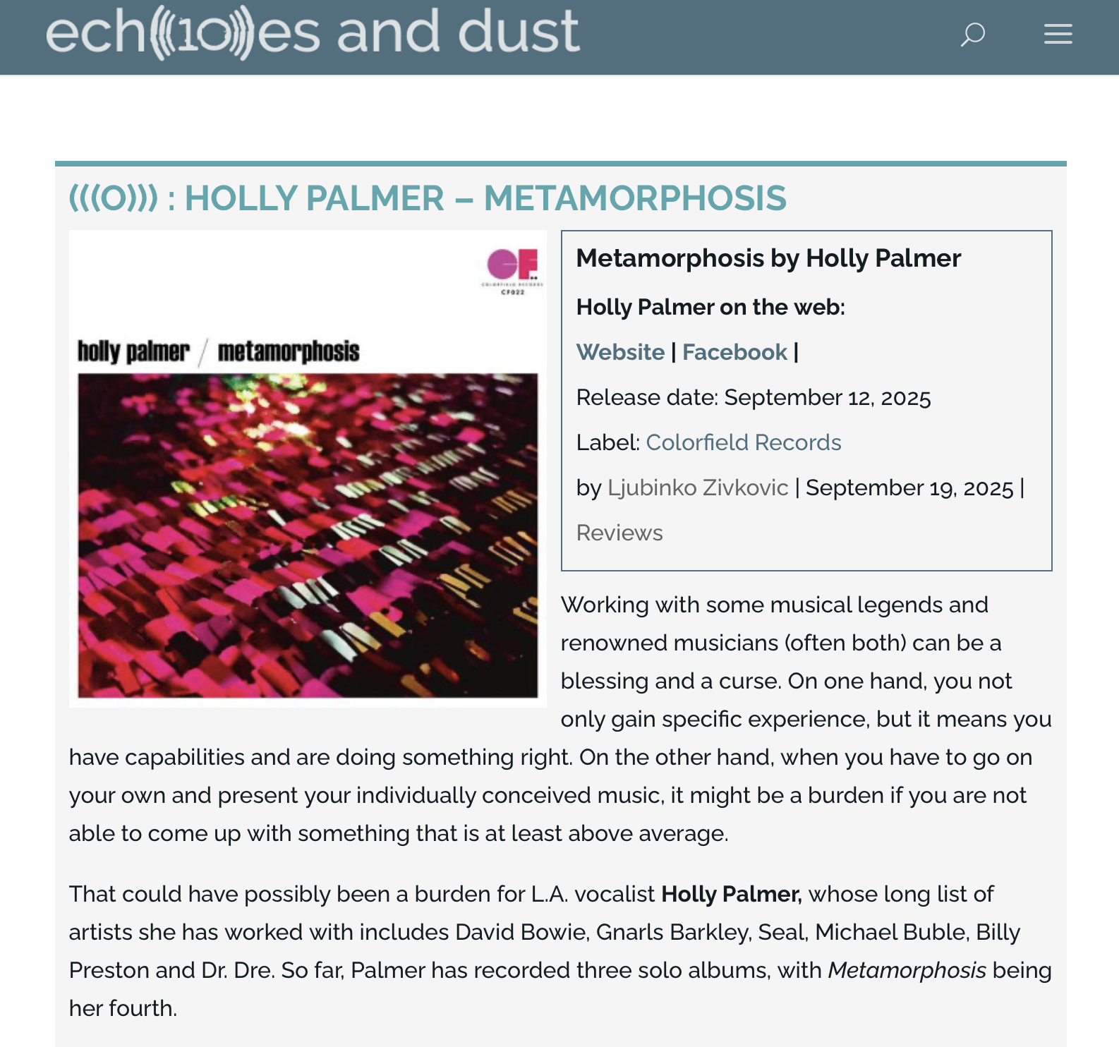 Echoes &amp; Dust Review